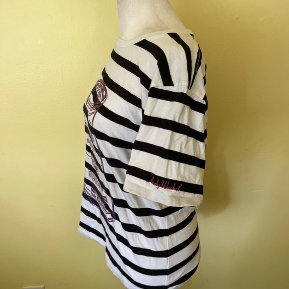 Uniqlo SPRZ NY Andy Warhol Black and White Striped Campbells Soup Tee Size Small - Picture 5 of 8